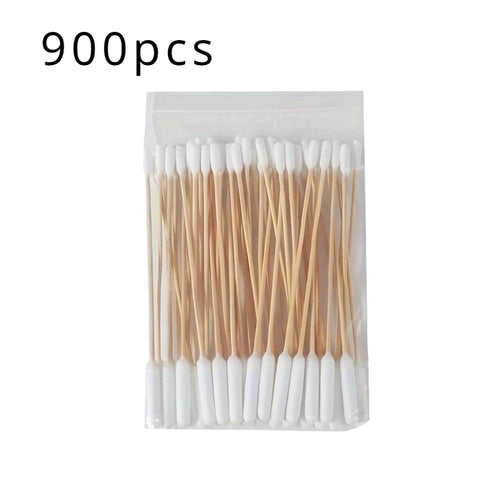 50/100/300/500/900/1000pcs 15cm Double Headed Cotton Swabs, Bamboo