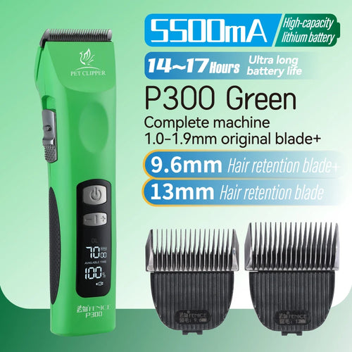 Fenice Cordless Rechargeable Pet Clipper Low Noise Professional Pet