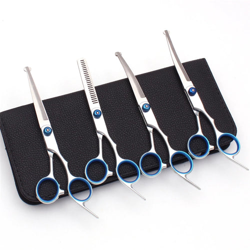 Dog grooming Scissors 6'' Stainless Pet Hairdressing Scissors Kit