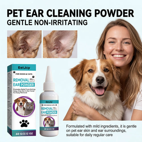 Pet Ear Cleaning Powder for Dogs and Cats Professional Ear Hair