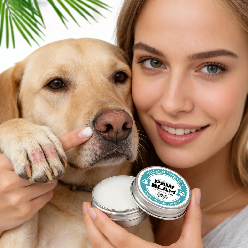Paw Wax for Dogs Winter Protection Natural Lick Safe Moisturizing Balm