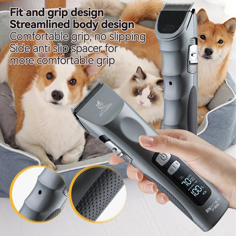 Fenice Cordless Rechargeable Pet Clipper Low Noise Professional Pet