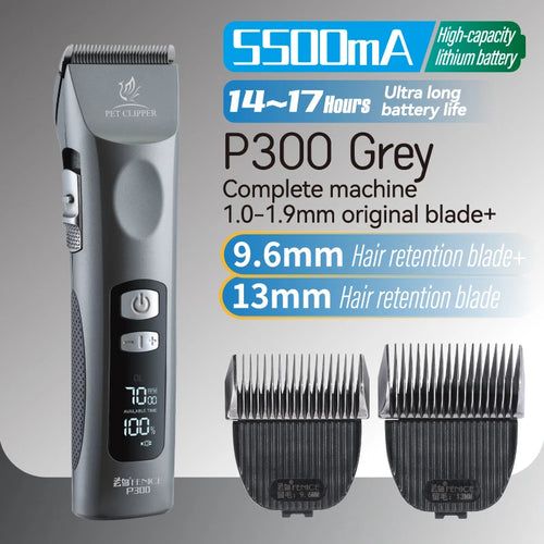 Fenice Cordless Rechargeable Pet Clipper Low Noise Professional Pet