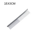 Stainless Steel Dog Comb Long Thick Hair Fur Removal Brush 16/19cm