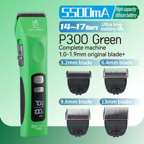 Fenice Cordless Rechargeable Pet Clipper Low Noise Professional Pet