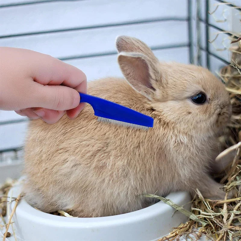 Rabbit Grooming Kit Tear Stain Remover Cleaning Combs Pet Nail Clipper