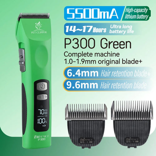 Fenice Cordless Rechargeable Pet Clipper Low Noise Professional Pet