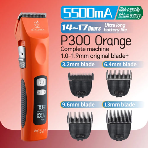 Fenice Cordless Rechargeable Pet Clipper Low Noise Professional Pet