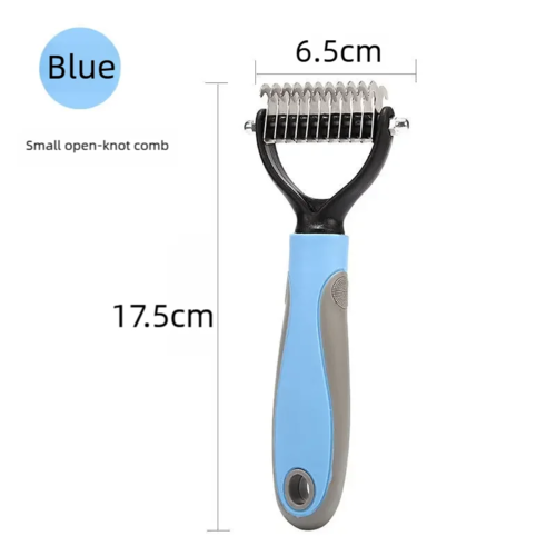 Pet Deshedding Brush Double Sided Pet Grooming Tool for Shedding and