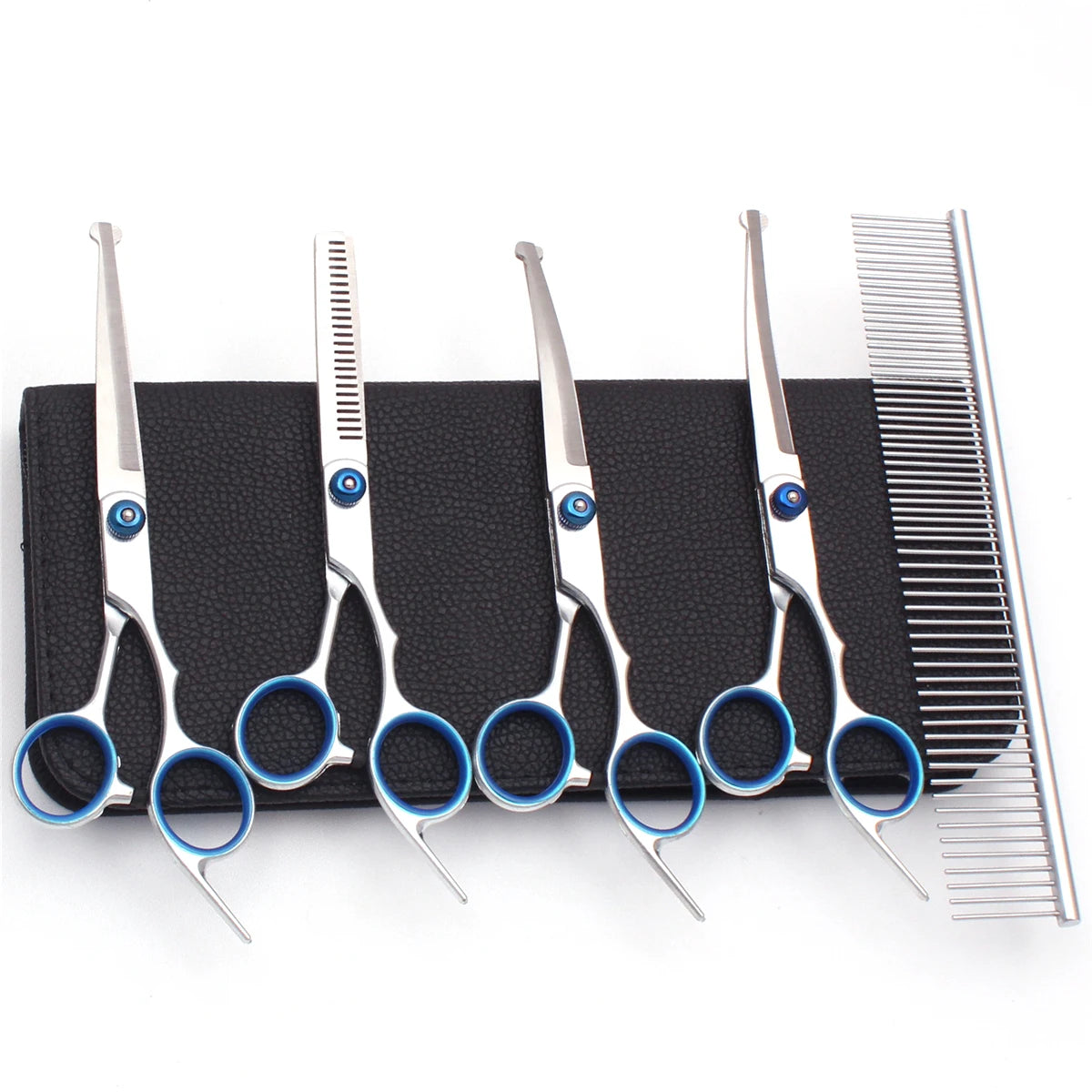 Dog grooming Scissors 6'' Stainless Pet Hairdressing Scissors Kit