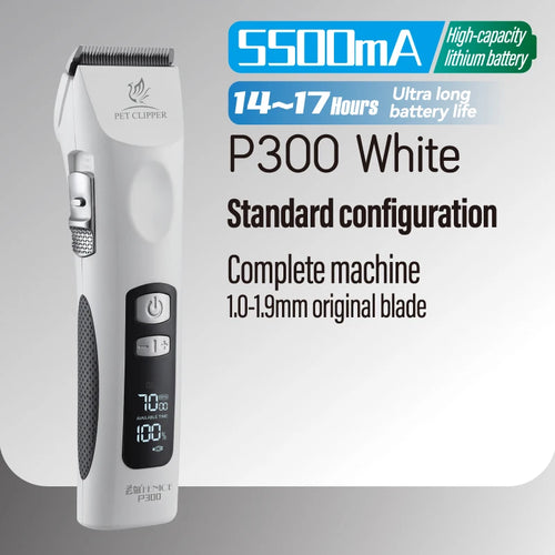 Fenice Cordless Rechargeable Pet Clipper Low Noise Professional Pet