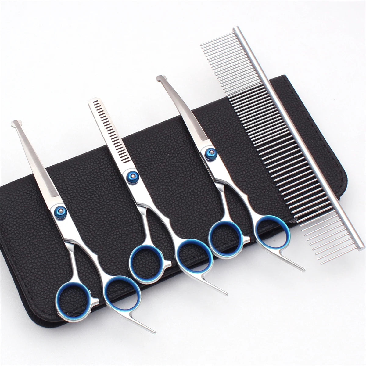 Dog grooming Scissors 6'' Stainless Pet Hairdressing Scissors Kit