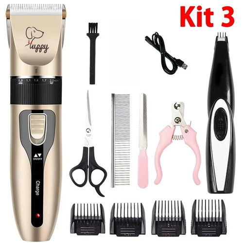 Electric Pet Clipper Grooming Kit for Dogs Reachageable Trimmer