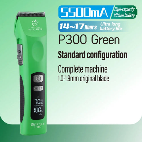 Fenice Cordless Rechargeable Pet Clipper Low Noise Professional Pet