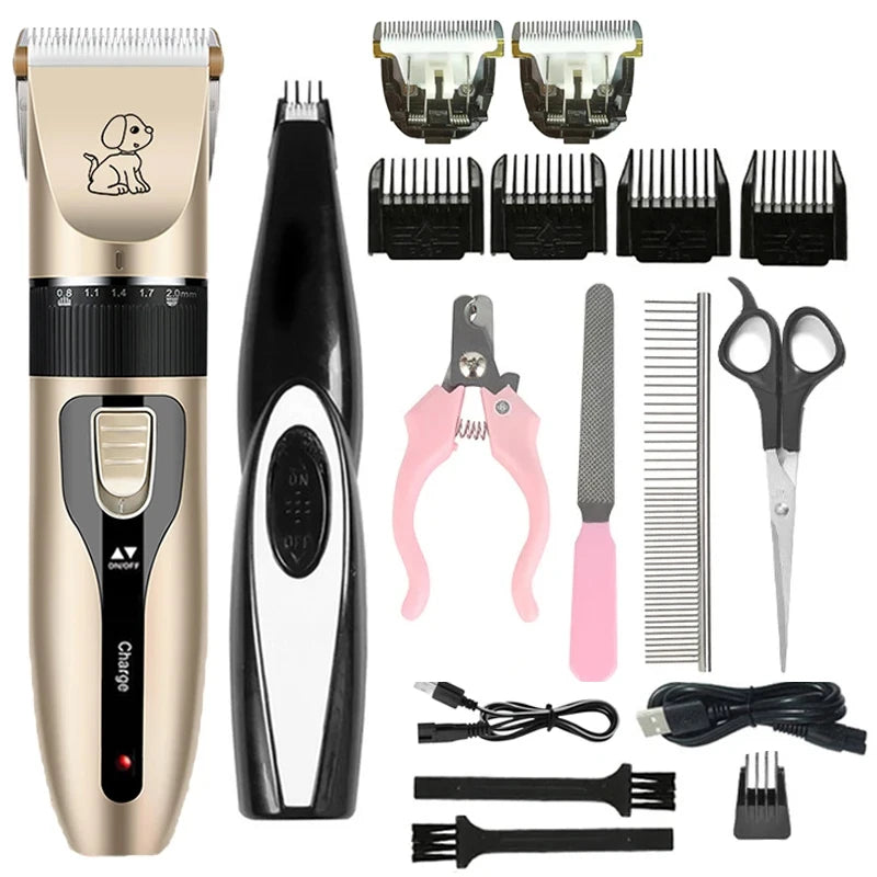 Electric Pet Clipper Grooming Kit for Dogs Reachageable Trimmer