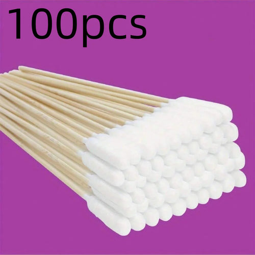 50/100/300/500/900/1000pcs 15cm Double Headed Cotton Swabs, Bamboo