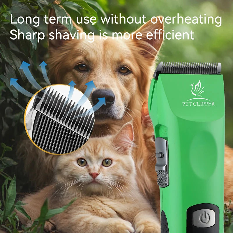 Fenice Cordless Rechargeable Pet Clipper Low Noise Professional Pet