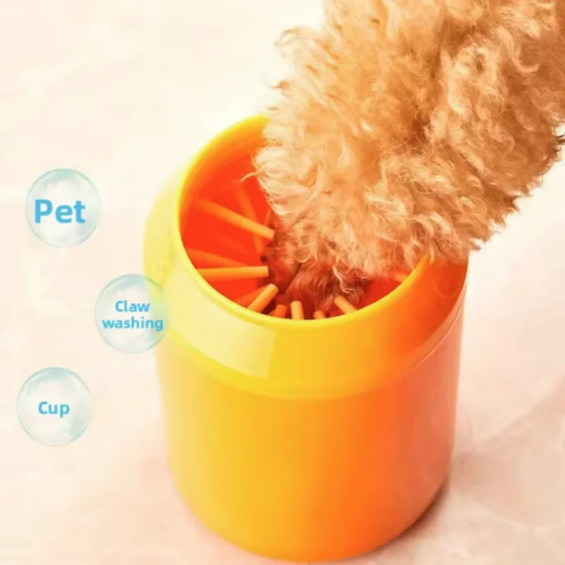 Dog Paw Cleaner Cup Soft Silicone Combs Portable Outdoor Pet Foot